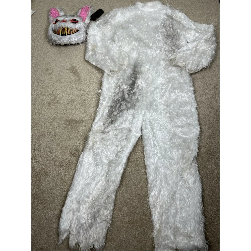Spirit Halloween Horror Rabbit Costume Child XL 14-16 with Mask Evil Bunny